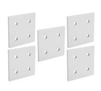 Vvikizy 5Pcs 4 Hole Vertical Connecting Plate for Aluminum Profile Joining Board, Slot Board for Linear Extension (8080)