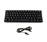 Vvikizy 60 Percent Mechanical Keyboard, RGB Backlit 61 Keys Compact Wired Gaming Keyboard with Blue Switch, for OS X PC Laptop Typists Travel