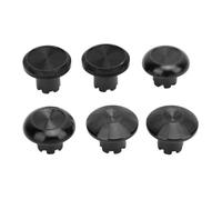 Vvikizy 6Pcs Metal Analog Grips, Aluminum Alloy Joystick for Edge Controller with Interchangeable Caps, Plug and Play Game Console Accessories (black)