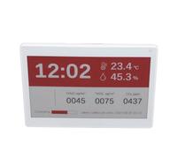 Vvikizy 7.5in Electronic Paper Display, Wireless Editable 3 Color Ink Screen Name Badge with Bluetooth and 4000mAh Battery, for Meeting Office School Library