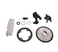 Vvikizy A7 10 Speed Shifter Derailleurs Group, 10 Speed Cassette Mountain Bike Sets, DIY Upgrade for Lightweight and Wide Gear Ratio,Includes Chain with 116L Section
