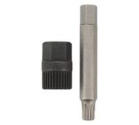 Vvikizy Alternator Pulley Wrench Kit 33 Teeth Spline Socket Tool | Steel Clutch Removal Tool, 12mm Inner 20mm Outer Diameter, Compatible with , 75mm Drill Bit