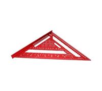 Vvikizy Aluminum Rafter Square, Multi Functional 12 Inch Woodworking Layout Tool with Etched Angle Protractor for Framing, Carpentry and Roofing