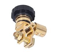 Vvikizy AntiTheft 17mm Battery Disconnect Switch Rotatable Battery Master Isolator for Yacht, Universal Type, Brass + Plastic, Suitable for Boat (B(black))