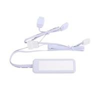 Vvikizy ARGB Splitter Extension Cable, 3Pin 5V Addressable RGB Extension Cable for Extending PC Fan LED Light with Woven Mesh, Plug and Play (White)
