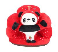 Vvikizy Baby Support Sofa Chair, Infant Floor Sitting Baby Sofa with Soft Plush Animal Shaped Design for Comfortable Learning Play Posture (Panda)