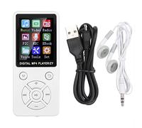Vvikizy Bluetooth MP3 Player with 32G Memory, Music Player Support Radio Recording Video E-Book, for Home Use (White)