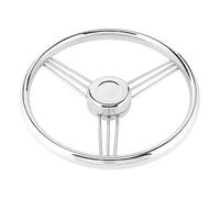 Vvikizy Boat Steering Wheel Stainless Steel 15° Yacht Accessory for Easy Control and Comfortable Handling for Boat Owners