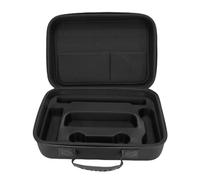 Vvikizy Carrying Case Protective Hard Shell Gaming Console Travel Case Portable Storage Bag with 24 Gaming Card Slots 2 Mesh Pockets for Dock Controller Accessories (Black)