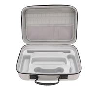Vvikizy Carrying Case Protective Hard Shell Gaming Console Travel Case Portable Storage Bag with 24 Gaming Card Slots 2 Mesh Pockets for Dock Controller Accessories (White)