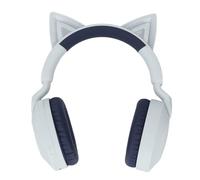 Vvikizy Cat Ear Wireless Headphones with LED Light, Bluetooth 5.4, 40mm Speakers, Foldable Design, for Kids Teens Adults, Gaming Music (Blue)
