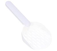 Vvikizy Cat Litter Scoop,Thickened Cat Litter Shovel for Small Pets Cats Cat Litter Scooper Deep Shovel With Sifting Holes and Comfortable Handle 26x11x5cm (Cat litter shovel white ash)