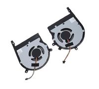 Vvikizy CPU and GPU Cooling Fan Replacement for ROG TUF Gaming FX504G FX504GE FX504GD Efficient Heat Dissipation for Laptops Metal Construction 2 Units