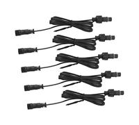 Vvikizy Deck Light Extension Cable 2 Pin, 3.3ft IP67 Water Proof | Fireproof PVC Material, 2 Pack Extension Cord, for Patio Deck Lights, Landscape Spotlights, Plug and Play Connector