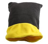 Vvikizy Deep Sleep Cat Bed Cave Sleeping Bag in Gray Yellow for Domestic Cats, Burmese Cats, Chartres, Egyptian with Safe Fleece Material