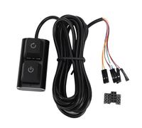 Vvikizy Desktop Computer Power Switch, PC External Power Supply On Off Reset Buttons with 7 Color LED Lights and 2m Cable, for Easy Control and Cable Management