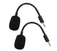 Vvikizy Detachable Game Microphone, Noise Cancelling Replacement Mic for BlackShark V2 V2 Pro SE Gaming Headsets with 3.5mm Jack Gold Plated OFC Core (Black)