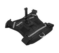 Vvikizy Dog Harness for Action Camera, Soft Padded Nylon Vest with Adjustable Straps for Dogs 8-35kg, Compatible with Various Action Cameras for Running Jumping Chewing Digging