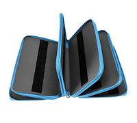Vvikizy Exquisite Rose Pencil Case Large Capacity with 100 Slots Easy to Carry Oxford Cloth for School Use (Blue)