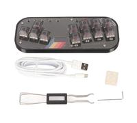 Vvikizy Fighting Box Keyboard, Polling Rate Under 1ms Delay with Cherry MX Red Silent Key Switches, for PC Switches SteamDeck MiSTerFPGA Devices