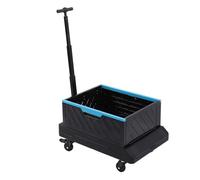 Vvikizy Folding Wagon Cart Sturdy Stainless Steel Foldable Hand Truck for Office Events Campsites 60kg Load Capacity