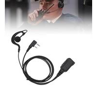 Vvikizy G Shape Earpiece Headset, 2 Way Radio Headset with Push to Talk Key Mic, Fit for Kenwood TK2100 TK3207 BF888S and More