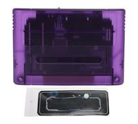 Vvikizy Game Ink Box, 3000 in 1 8GB Memory Card High Speed Multifunctional with Automatic Save Backup, for SNES SFC Gaming Console Japanese European Version (Translucent Purple)