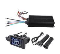 Vvikizy High Efficiency 100A Brushless Motor Controller with Full Twist Throttle Grips and Color Display Kit for Pedal Assist