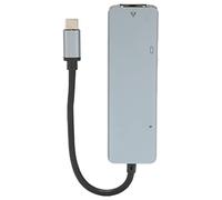 Vvikizy High Speed USB C Hub 5 in 1 Heat Dissipation Ethernet Adapter for Computer Aluminum