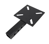 Vvikizy Hitch Mount Vise Plate, Universal 2in Winch Bracket for Truck Trailer, with Hook Vise Clamp Plate for Pipe Chain BBQ Rack