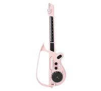 Vvikizy Kids Guitar Toy, Foldable Stringless Bluetooth Electronic Bass Guitar with Piano Like Keys for Musical Learning and Play (Pink)