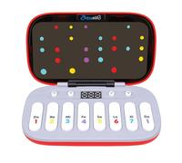 Vvikizy Kids Mini Piano, Portable LED Musical Toy with Interactive Light Sound Modes, Educational Music Keyboard for Children 4 to 6 Years Old (Red)