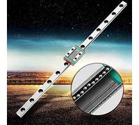 Vvikizy LML9B Miniature Linear Rail Guide, 9mm Width Slide Block with 4 Point Contact Design and Lubrication System, for Automatic Equipment and Accuracy Measuring Machines (260)