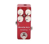Vvikizy Mini Red Distortion Guitar Pedal, True Bypass Foot Switch for Electric Guitar Bass, Compact and Portable Mini Size Effect for Musicians