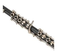 Vvikizy Miniature Clarinet Replica, Highly Detailed Musical Instrument Model with Stand, 7.4in, Ideal for Desktop Decor and Gift Giving