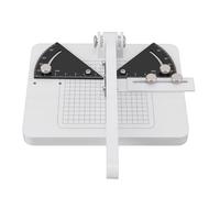 Vvikizy Miter Cutter, 45 Degree Adjustable Manual Angle Cutting Station with Protractor and Metal Knob for Secure Locking, for Plastic and Wood Construction