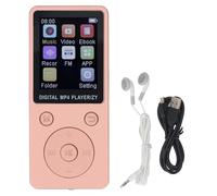 Vvikizy MP3 Player, Digital Audio Player Portable Music Player with 1.8 Inch Color Screen BT5.0 HiFi Sound Music Player Support 128GB Memory Card for Entertainment Learning Fitness (Golden)