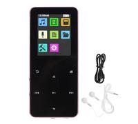 Vvikizy MP3 Player, Music Player HiFi MP3 Player 1.8 Inch TFT Touch Screen with 8H Playback 7 Sound Modes Card Reader for Daily Use (Pink Gold)