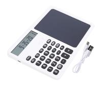 Vvikizy Multifunctional Calculator, 12 Digit Large Display with Writing Pad and Stylus, Sensitive ABS Keys, for Business School Financial Calculations (White)