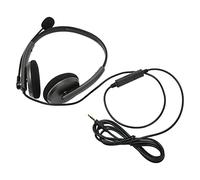 Vvikizy Multifunctional Call Center Headset HD Voice Noise Cancelling for Call Center and Office Use Adjustable Retractable Design ABS Material (Single 3.5mm)