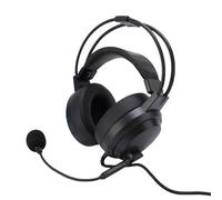 Vvikizy Over Ear Headphone, ECM Unidirectional Microphone Noise Reduction HD Sound Adaptive Double Beam Headset with 2.8m Nylon Cable, for Exam Learning (USB Plug)