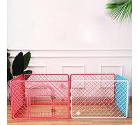 Vvikizy Pet Crate Adjustable Washable Dog Cage Safe Spacing Puppy Crate for Small Medium Dogs 35.4x35.4x23.6in (Small Complete Set (Approx. 90x90x60cm)