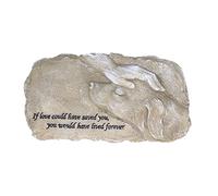 Vvikizy Pet Memorial Stone, Keep Your Pet's Memory Alive, Material With Resins, Excellent Choice, Weatherproof for Lawn Decoration, Widely Application (Moss colour)