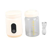 Vvikizy Portable Milk Warmer, Breast Milk Warmer Bottle Warmer with Type C Charging 4 Temperature Settings Stainless Steel Heating for Travel Outdoor Use 200ml Capacity