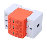 Vvikizy Protective Device, 3P 420V AC 20kA 40kA Overvoltage Protector for Home Electrical System, with Rail Mounted Flame Retardant Enclosure