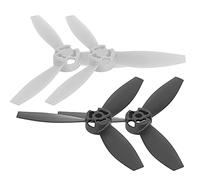 Vvikizy RC Replacement Propeller Set for Bebop 2 Drone, Aerodynamic Efficiency, Easy Installation, 4Pcs for RC Aircraft Hobbyists (2 black white)