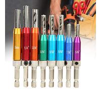 Vvikizy Self Centering Hinge Hole Puncher Drill Bit Kit with Hex Wrench for Precise Positioning 18pcs