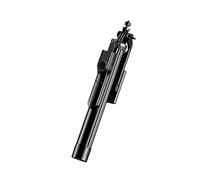 Vvikizy Selfie Stick with Tripod Stand, Anti Shake Extendable 1.77m Aluminum Alloy for Smartphones, with BT Remote and 3 Axis Adjustment, for Travel Video Recording Vlogging (K31 Black)