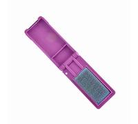 Vvikizy Shoe Brush, Folding Design Compact Lightweight for Ballroom Dance Shoes, with 5 Colors to Choose Prevents Slick Soles (Violet)