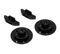 Vvikizy Simulation Brake Disc Swirl Lines Engraved Visual Effect Brake Disc for RC Climbing Car, Improve Performance, 39mm Diameter, 5mm Aperture, Fit for RC Car Modification (Black)